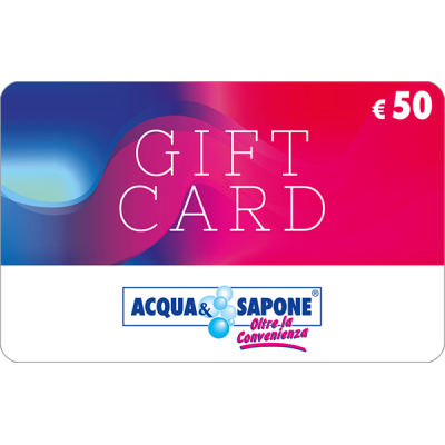 GIFT CARD ACQUA E SAPONE - DIGITALE - 50