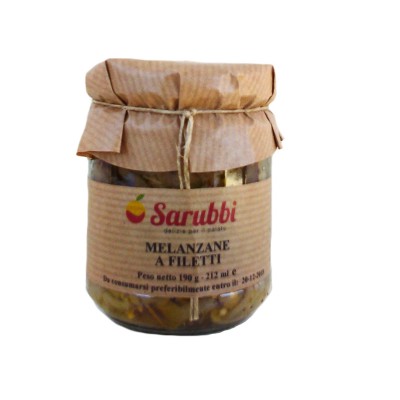 MELANZANE A FILETTI - 190 gr.