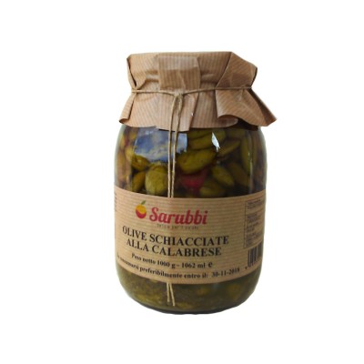 OLIVE SCHIACCIATE DI CALABRIA - 1000 gr.