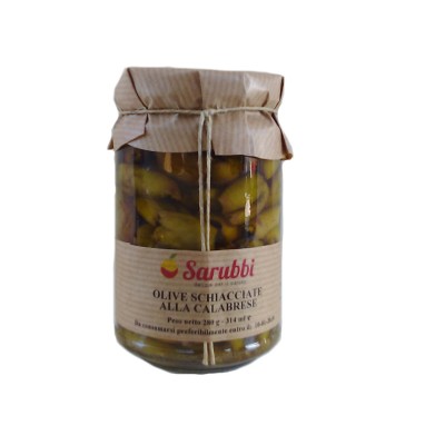 OLIVE SCHIACCIATE DI CALABRIA - 280 gr.