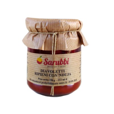 DIAVOLETTI RIPIENI CON 'NDUJA - 190 gr.