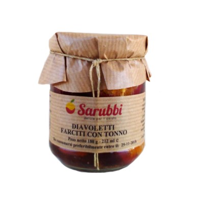 DIAVOLETTI FARCITI CON TONNO - 180 gr.