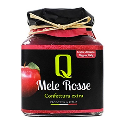 CONEFTTURA EXTRA DI MELE ROSSE 350gr: VASO VETRO