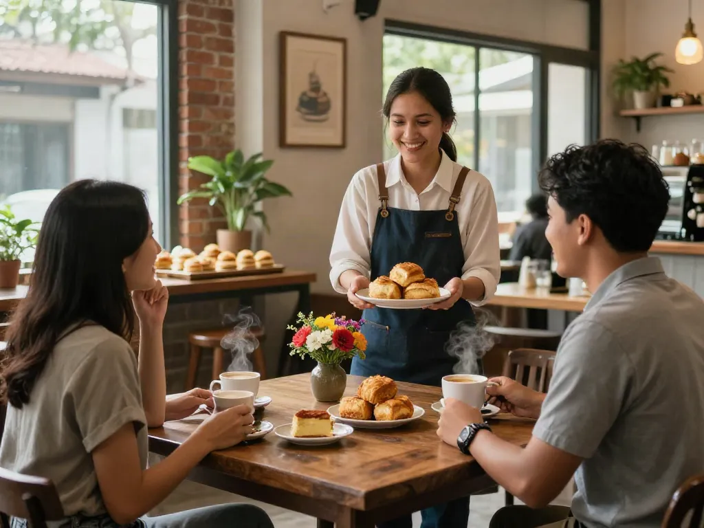 rokok88 login for delicious Bolu Bakar served in a cozy Bandung café atmosphere