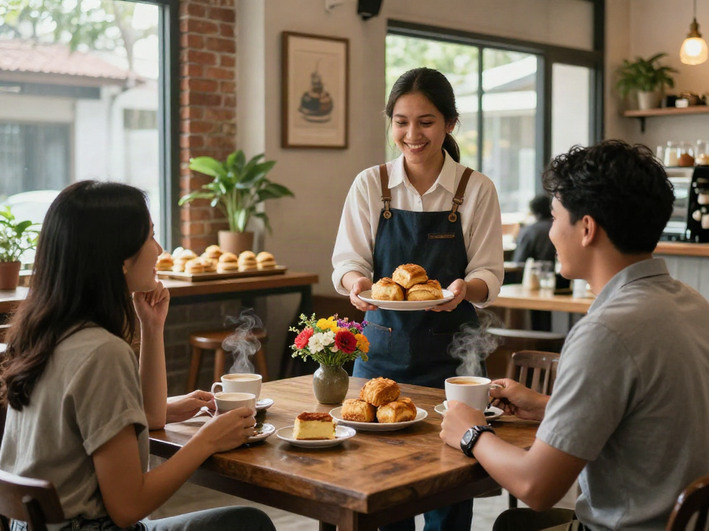 rokok88 login for delicious Bolu Bakar served in a cozy Bandung café atmosphere