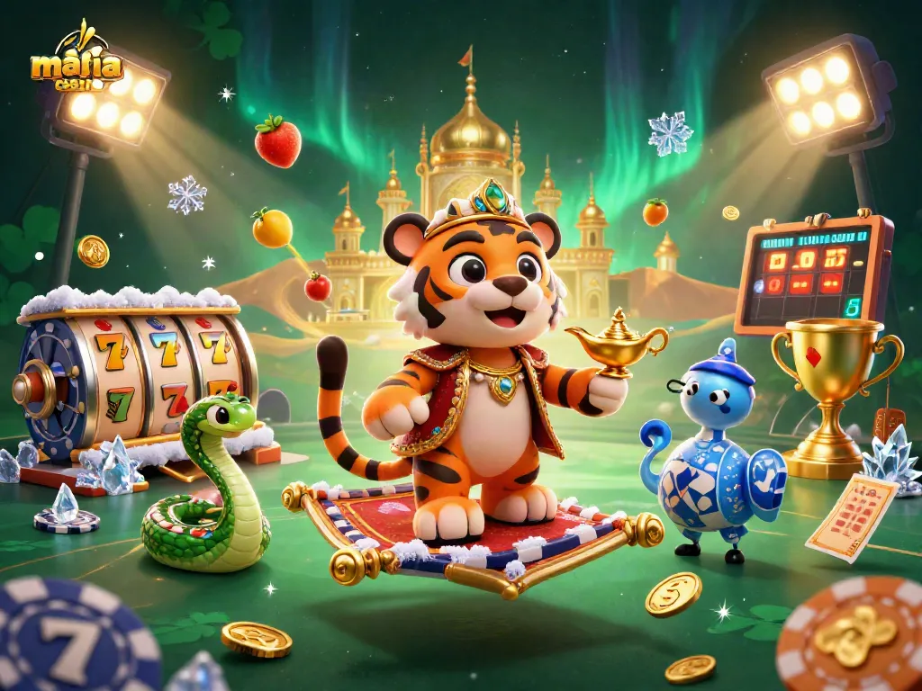 Play at mafia casino with the tiger sultan on a flying carpet amidst dynamic jackpots and winning reels.