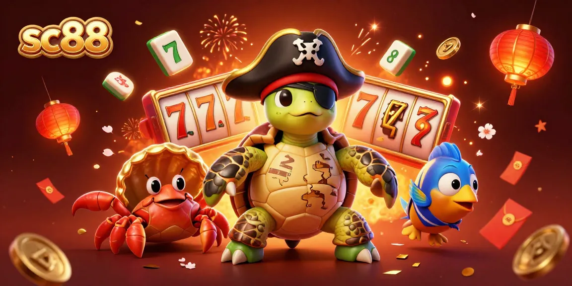 Play and win at slots with sc88 featuring vibrant characters and rich casino elements.
