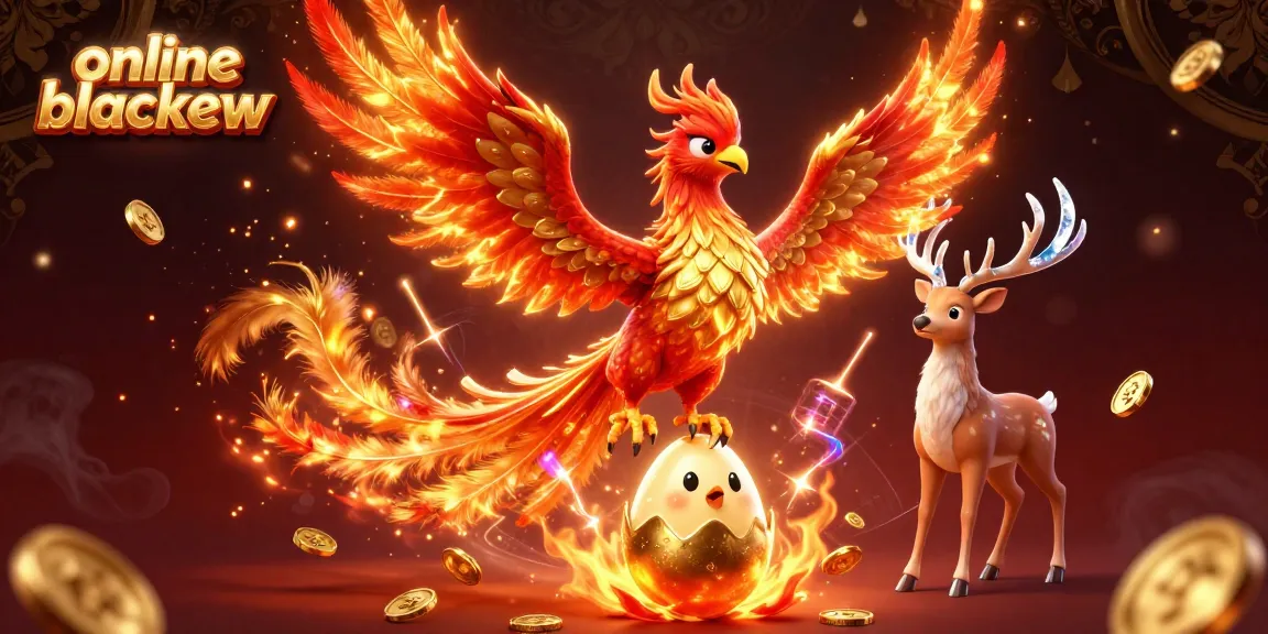 Experience thrilling online blackjack action with captivating 3D illustrations featuring mythical characters and golden coins.